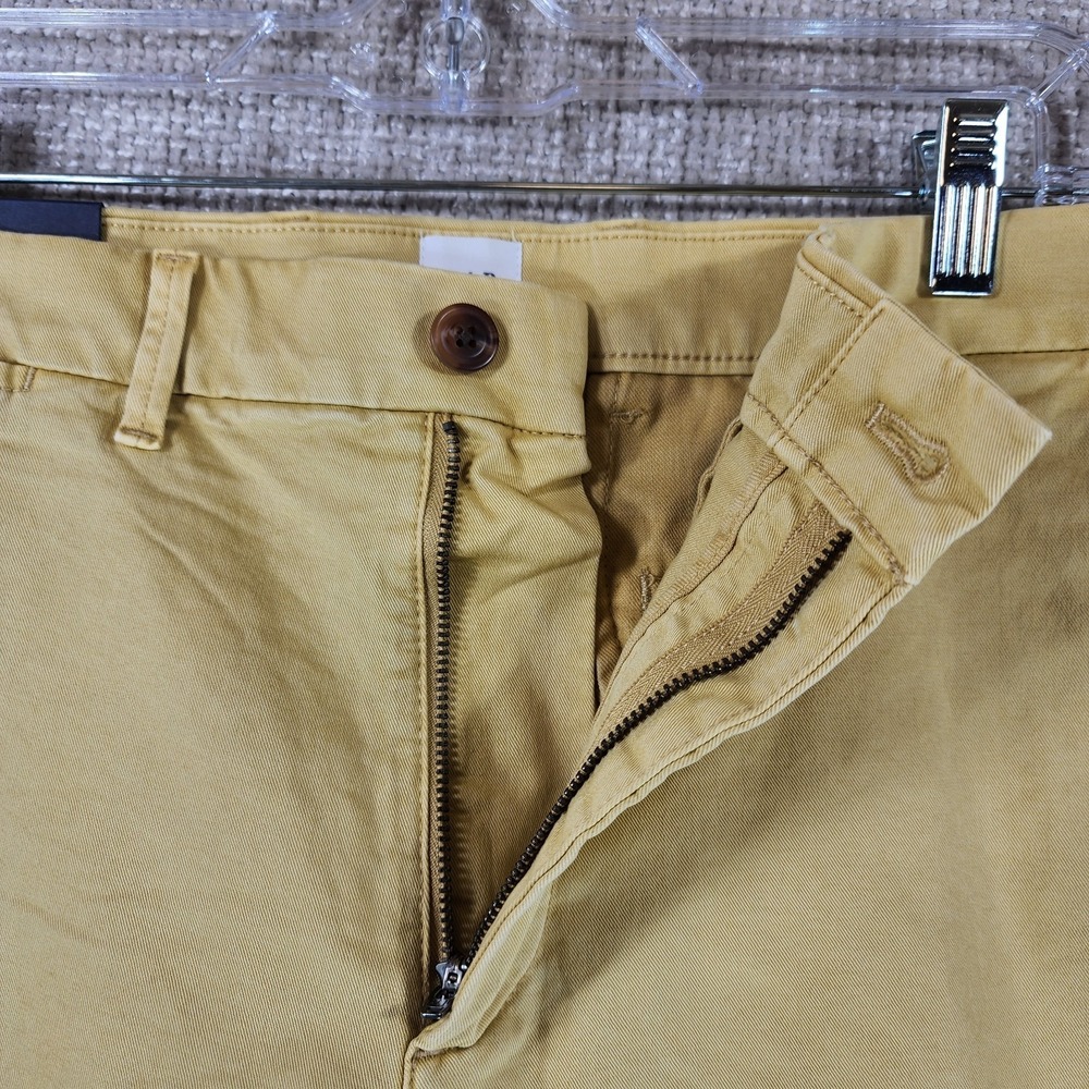 Gap Flex Cotton Chino Shorts Mens 33x12 Gold Casual Stretch Golf Comfort NWT - Picture 10 of 14